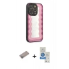 MARSİLYAN™- iPhone 12 Pro Max Kılıf Odak Klasik Serisi - Şeffaf Royal Nano Ekran Koruyucu + Shine Kamera Lens Koruma Cam - SABE