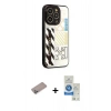 MARSİLYAN™- iPhone 12 Pro Max Kılıf Odak Klasik Serisi - Şeffaf Royal Nano Ekran Koruyucu + Shine Kamera Lens Koruma Cam - SABE