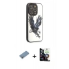 MARSİLYAN™- iPhone 12 Pro Max Kılıf Odak Klasik Serisi - Şeffaf Temperli Cam Ekran Koruyucu + Gümüş Shine Kamera Lens Koruma Cam