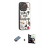 MARSİLYAN™- iPhone 12 Pro Max Kılıf Odak Klasik Serisi - Şeffaf Temperli Cam Ekran Koruyucu + Kırmızı Metal Kamera Lens Koruma Cam