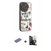 MARSİLYAN™- iPhone 12 Pro Max Kılıf Odak Klasik Serisi - Şeffaf Temperli Cam Ekran Koruyucu + Mavi Renkli Kamera Lens Koruma Cam
