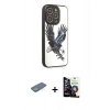 MARSİLYAN™- iPhone 12 Pro Max Kılıf Odak Klasik Serisi - Şeffaf Temperli Cam Ekran Koruyucu + Renkli Kamera Lens Koruma Cam - YL