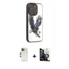 MARSİLYAN™- iPhone 12 Pro Max Kılıf Odak Klasik Serisi - Şeffaf Temperli Cam Ekran Koruyucu + Shine Kamera Lens - GD