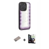MARSİLYAN™- iPhone 12 Pro Max Kılıf Odak Klasik Serisi - Şeffaf Temperli Cam Ekran Koruyucu + Shine Kamera Lens Koruma Cam - SABE