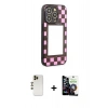 MARSİLYAN™- iPhone 12 Pro Max Kılıf Odak Klasik Serisi - Şeffaf Temperli Cam Ekran Koruyucu + Shine Kamera Lens - GD
