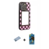 MARSİLYAN™- iPhone 12 Pro Max Kılıf Odak Klasik Serisi - Siyah 18D Cam Ekran Koruyucu + Mavi Shine Kamera Lens Koruma Cam