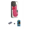 MARSİLYAN™- iPhone 12 Pro Max Kılıf Odak Klasik Serisi - Siyah 18D Cam Ekran Koruyucu + Renkli Kamera Lens Koruma Cam - TU