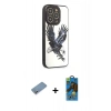 MARSİLYAN™- iPhone 12 Pro Max Kılıf Odak Klasik Serisi - Siyah 18D Cam Ekran Koruyucu + Shine Kamera Lens Koruma Cam - GS