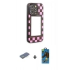 MARSİLYAN™- iPhone 12 Pro Max Kılıf Odak Klasik Serisi - Siyah 18D Cam Ekran Koruyucu + Renkli Kamera Lens Koruma Cam - YL