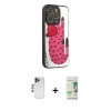 MARSİLYAN™- iPhone 12 Pro Max Kılıf Odak Klasik Serisi - Siyah 20D Premium Cam Ekran Koruyucu + Shine Kamera Lens - LT