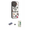 MARSİLYAN™- iPhone 12 Pro Max Kılıf Odak Klasik Serisi - Siyah 20D Premium Cam Ekran Koruyucu + Renkli Kamera Lens Koruma Cam - TU