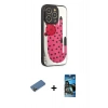 MARSİLYAN™- iPhone 12 Pro Max Kılıf Odak Klasik Serisi - Siyah 34D Izgaralı Cam + Shine Kamera Lens Koruma Cam - GD