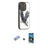 MARSİLYAN™- iPhone 12 Pro Max Kılıf Odak Klasik Serisi - Siyah 34D Izgaralı Cam + Shine Kamera Lens Koruma Cam - MI