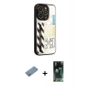 MARSİLYAN™- iPhone 12 Pro Max Kılıf Odak Klasik Serisi - Siyah 360 Mat Full Body Arka Koruyucu + Shine Kamera Lens Koruma Cam - GS