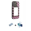 MARSİLYAN™- iPhone 12 Pro Max Kılıf Odak Klasik Serisi - Siyah 3D Antistatik Cam Ekran Koruyucu + Shine Kamera Lens Koruma Cam - MI