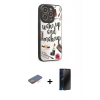 MARSİLYAN™- iPhone 12 Pro Max Kılıf Odak Klasik Serisi - Siyah 3D Antistatik Hayalet Cam Ekran Koruyucu + Renkli Kamera Lens Koruma Cam - TU