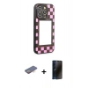 MARSİLYAN™- iPhone 12 Pro Max Kılıf Odak Klasik Serisi - Siyah 3D Antistatik Hayalet Cam Ekran Koruyucu + Renkli Kamera Lens Koruma Cam - TU