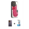 MARSİLYAN™- iPhone 12 Pro Max Kılıf Odak Klasik Serisi - Siyah 5D Eko Cam Ekran Koruyucu + Neon Fosforlu Kamera Lens - SI