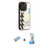 MARSİLYAN™- iPhone 12 Pro Max Kılıf Odak Klasik Serisi - Siyah 5D Eko Cam Ekran Koruyucu + Shine Kamera Lens Koruma Cam - MI