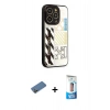 MARSİLYAN™- iPhone 12 Pro Max Kılıf Odak Klasik Serisi - Siyah 5D Eko Cam Ekran Koruyucu + Shine Kamera Lens Koruma Cam - GD