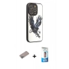 MARSİLYAN™- iPhone 12 Pro Max Kılıf Odak Klasik Serisi - Siyah 5D Eko Cam Ekran Koruyucu + Sierra Blue Shine Kamera Lens Koruma Cam