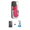 MARSİLYAN™- iPhone 12 Pro Max Kılıf Odak Klasik Serisi - Siyah 5D Eko Cam Ekran Koruyucu + Neon Fosforlu Kamera Lens - YL