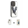 MARSİLYAN™- iPhone 12 Pro Max Kılıf Odak Klasik Serisi - Siyah 6D Mat Seramik Hayalet Nano Ekran Koruyucu + Shine Kamera Lens - GD