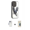 MARSİLYAN™- iPhone 12 Pro Max Kılıf Odak Klasik Serisi - Siyah 6D Mat Seramik Hayalet Nano Ekran Koruyucu + Shine Kamera Lens - LT