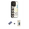 MARSİLYAN™- iPhone 12 Pro Max Kılıf Odak Klasik Serisi - Siyah 6D Mat Seramik Hayalet Nano Ekran Koruyucu + Metal Kamera Lens Koruma Cam - GD