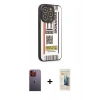 MARSİLYAN™- iPhone 12 Pro Max Kılıf Odak Klasik Serisi - Siyah 6D Mat Seramik Hayalet Nano Ekran Koruyucu + Neon Fosforlu Kamera Lens - TU
