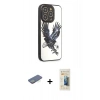 MARSİLYAN™- iPhone 12 Pro Max Kılıf Odak Klasik Serisi - Siyah 6D Mat Seramik Hayalet Nano Ekran Koruyucu + Renkli Kamera Lens Koruma Cam - YL
