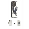 MARSİLYAN™- iPhone 12 Pro Max Kılıf Odak Klasik Serisi - Siyah Bilvis Hayalet Cam Ekran Koruyucu + Shine Kamera Lens - GD