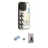 MARSİLYAN™- iPhone 12 Pro Max Kılıf Odak Klasik Serisi - Siyah Bilvis Hayalet Cam Ekran Koruyucu + Shine Kamera Lens Koruma Cam - MI