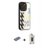 MARSİLYAN™- iPhone 12 Pro Max Kılıf Odak Klasik Serisi - Siyah Bilvis Hayalet Cam Ekran Koruyucu + Renkli Kamera Lens Koruma Cam - YL