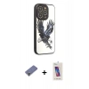 MARSİLYAN™- iPhone 12 Pro Max Kılıf Odak Klasik Serisi - Siyah Joko 5D Cam + Metal Kamera Lens Koruma Cam - GD