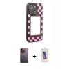 MARSİLYAN™- iPhone 12 Pro Max Kılıf Odak Klasik Serisi - Siyah Joko 5D Cam + Neon Fosforlu Kamera Lens - TU