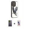 MARSİLYAN™- iPhone 12 Pro Max Kılıf Odak Klasik Serisi - Siyah Joko 5D Cam + Neon Fosforlu Kamera Lens - YL