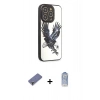 MARSİLYAN™- iPhone 12 Pro Max Kılıf Odak Klasik Serisi - Siyah Joko Magic 5D Cam + Gold Metal Kamera Lens Koruma Cam