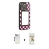 MARSİLYAN™- iPhone 12 Pro Max Kılıf Odak Klasik Serisi - Siyah Mat Seramik Nano Ekran Koruyucu + Shine Kamera Lens - LT