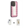 MARSİLYAN™- iPhone 12 Pro Max Kılıf Odak Klasik Serisi - Siyah Mat Seramik Nano Ekran Koruyucu + Shine Kamera Lens - LT