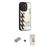 MARSİLYAN™- iPhone 12 Pro Max Kılıf Odak Klasik Serisi - Siyah Mat Seramik Nano Ekran Koruyucu + Shine Kamera Lens Koruma Cam - SABE