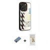 MARSİLYAN™- iPhone 12 Pro Max Kılıf Odak Klasik Serisi - Siyah Mat Seramik Nano Ekran Koruyucu + Shine Kamera Lens Koruma Cam - SH