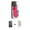 MARSİLYAN™- iPhone 12 Pro Max Kılıf Odak Klasik Serisi - Siyah Mat Seramik Nano Ekran Koruyucu + Neon Fosforlu Kamera Lens - YL