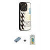 MARSİLYAN™- iPhone 12 Pro Max Kılıf Odak Klasik Serisi - Siyah Polymer Nano Ekran Koruyucu + Shine Kamera Lens Koruma Cam - GI