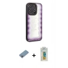 MARSİLYAN™- iPhone 12 Pro Max Kılıf Odak Klasik Serisi - Siyah Polymer Nano Ekran Koruyucu + Shine Kamera Lens Koruma Cam - GI