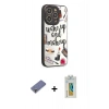 MARSİLYAN™- iPhone 12 Pro Max Kılıf Odak Klasik Serisi - Siyah Polymer Nano Ekran Koruyucu + Metal Kamera Lens Koruma Cam - GD