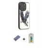 MARSİLYAN™- iPhone 12 Pro Max Kılıf Odak Klasik Serisi - Siyah Polymer Nano Ekran Koruyucu + Metal Kamera Lens Koruma Cam - GD