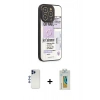 MARSİLYAN™- iPhone 12 Pro Max Kılıf Odak Klasik Serisi - Siyah Polymer Nano Ekran Koruyucu + Shine Kamera Lens - LT