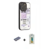 MARSİLYAN™- iPhone 12 Pro Max Kılıf Odak Klasik Serisi - Siyah Polymer Nano Ekran Koruyucu + Mavi Renkli Kamera Lens Koruma Cam