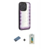 MARSİLYAN™- iPhone 12 Pro Max Kılıf Odak Klasik Serisi - Siyah Polymer Nano Ekran Koruyucu + Shine Kamera Lens Koruma Cam - GD